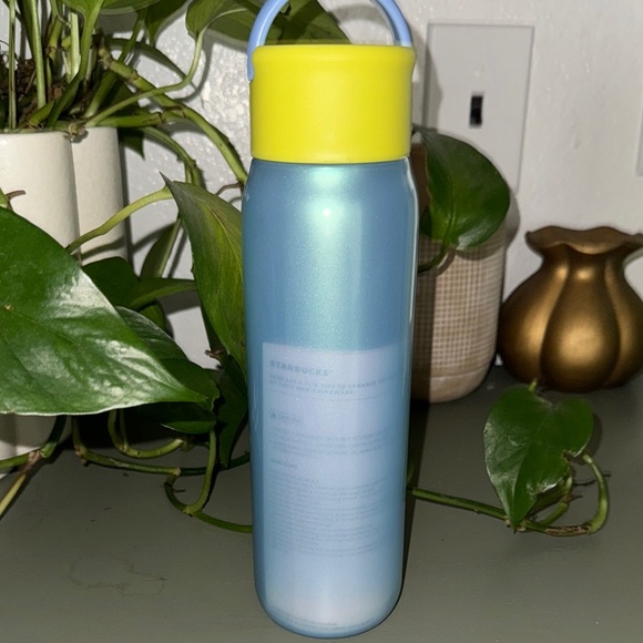 Starbucks Blue and Yellow Drinkware Water Bottle - Picture 4 of 5